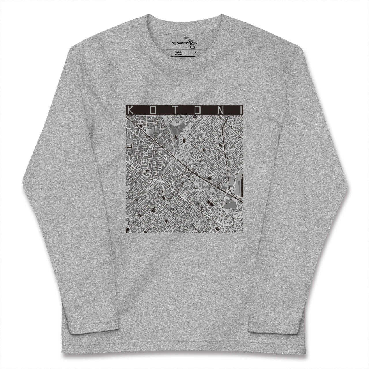 【琴似(北海道)】地図柄ロングスリーブTシャツ