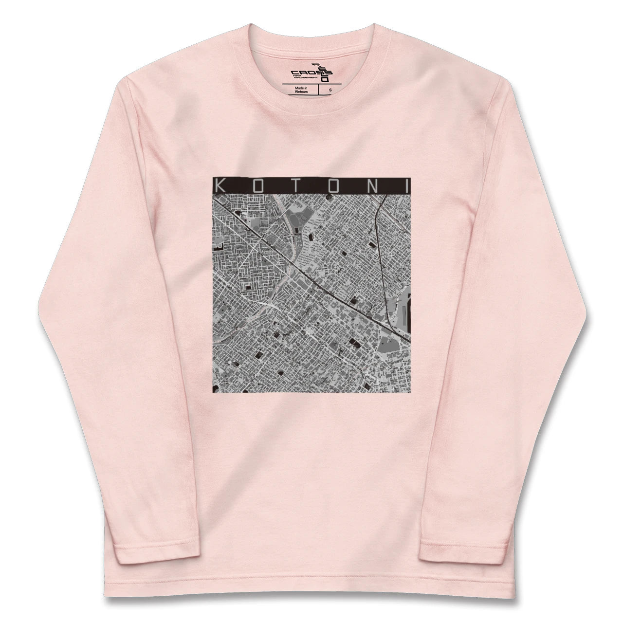 【琴似(北海道)】地図柄ロングスリーブTシャツ