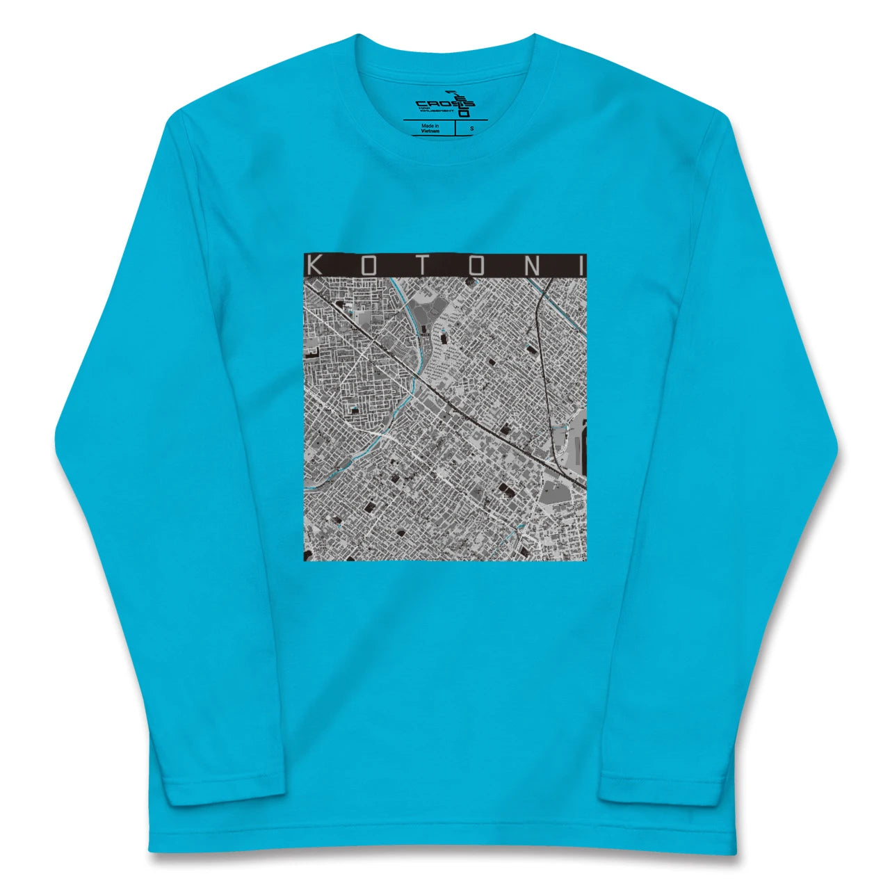 【琴似(北海道)】地図柄ロングスリーブTシャツ
