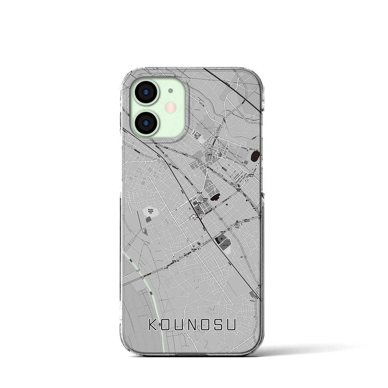 【鴻巣(埼玉県)】地図柄iPhoneケース(クリアタイプ)