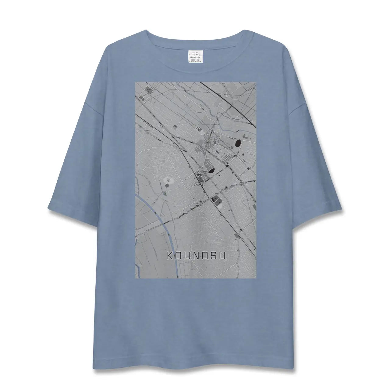 【鴻巣(埼玉県)】地図柄ビッグシルエットTシャツ