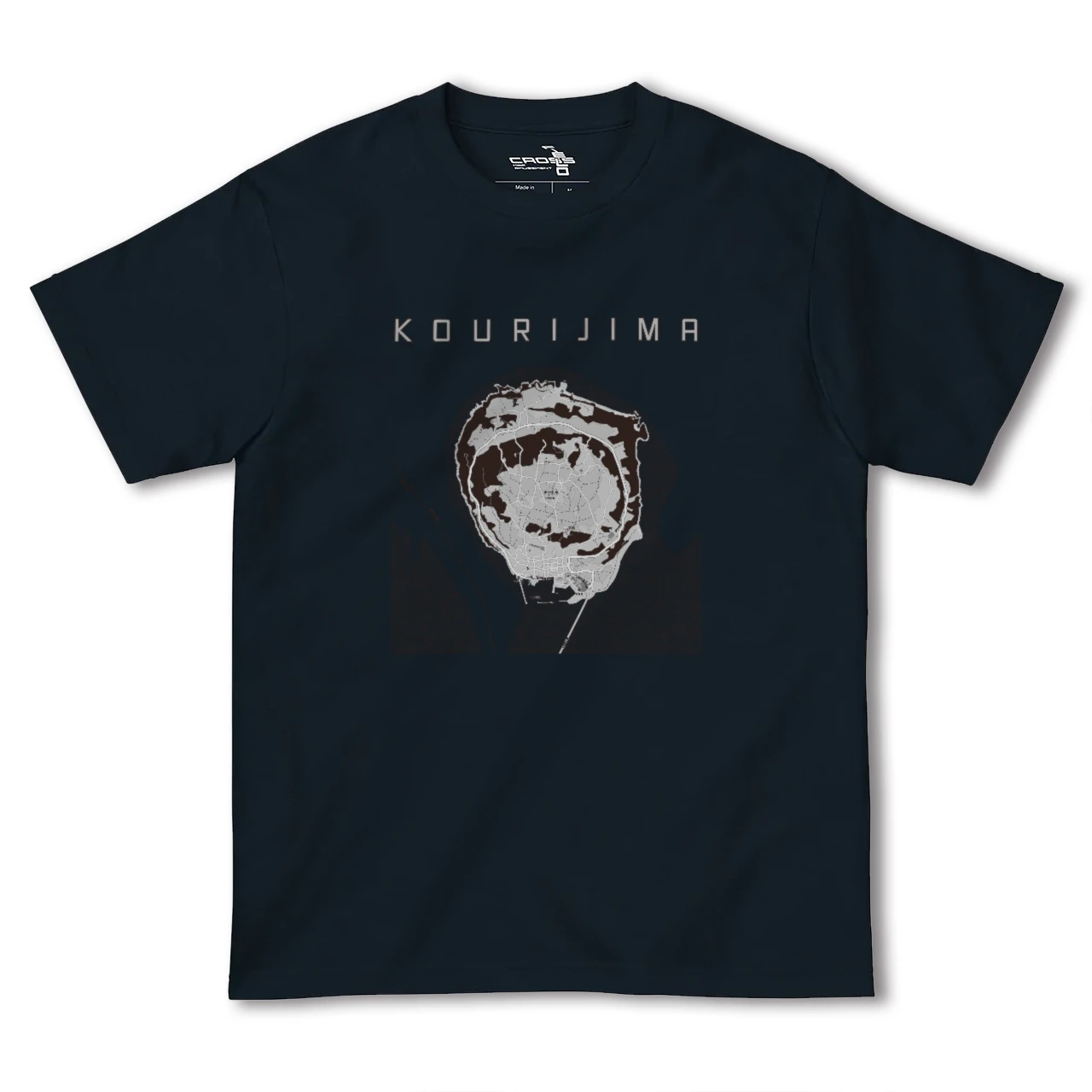 【古宇利島(沖縄県)】地図柄ヘビーウェイトTシャツ