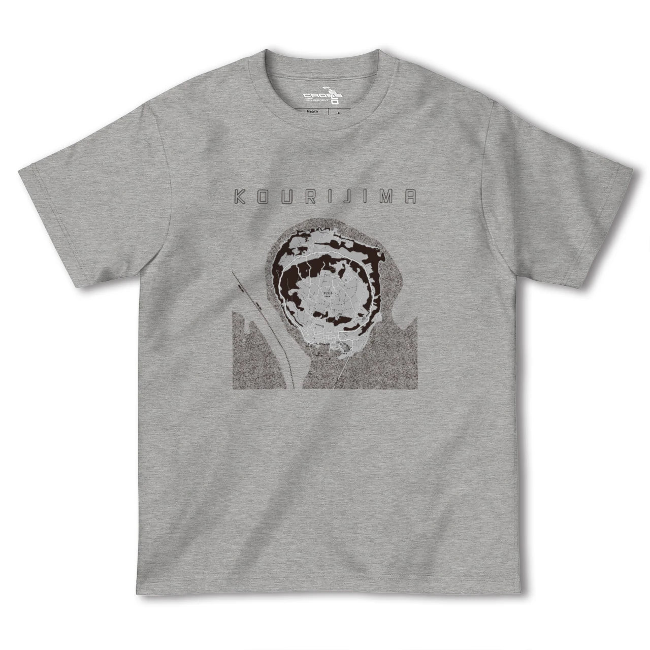 【古宇利島(沖縄県)】地図柄ヘビーウェイトTシャツ