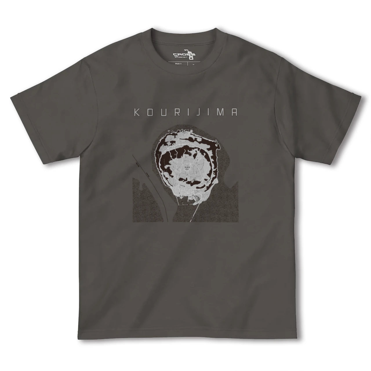 【古宇利島(沖縄県)】地図柄ヘビーウェイトTシャツ