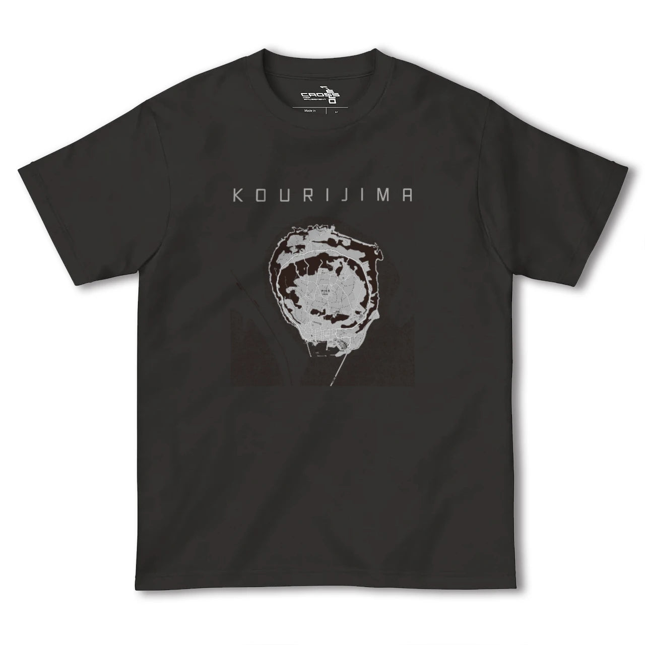 【古宇利島(沖縄県)】地図柄ヘビーウェイトTシャツ