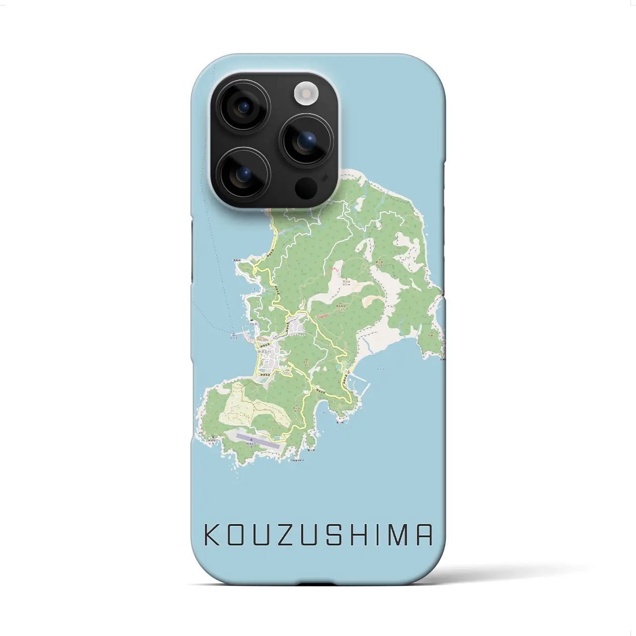 【神津島(東京都)】地図柄iPhoneケース(バックカバータイプ)