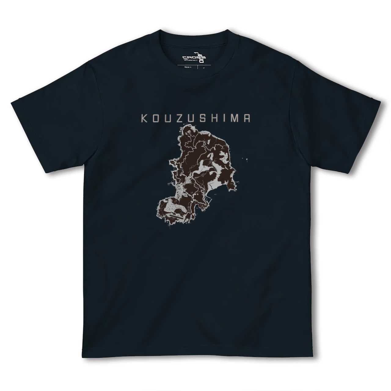 【神津島(東京都)】地図柄ヘビーウェイトTシャツ