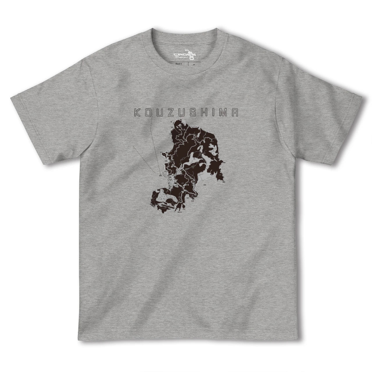 【神津島(東京都)】地図柄ヘビーウェイトTシャツ
