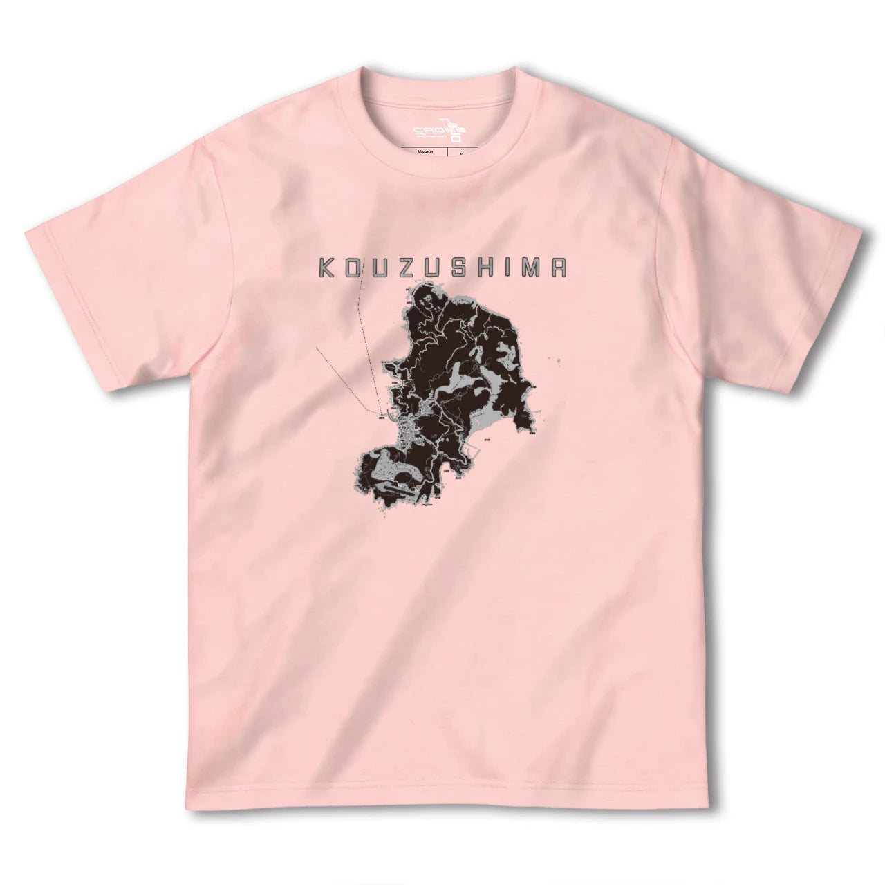【神津島(東京都)】地図柄ヘビーウェイトTシャツ