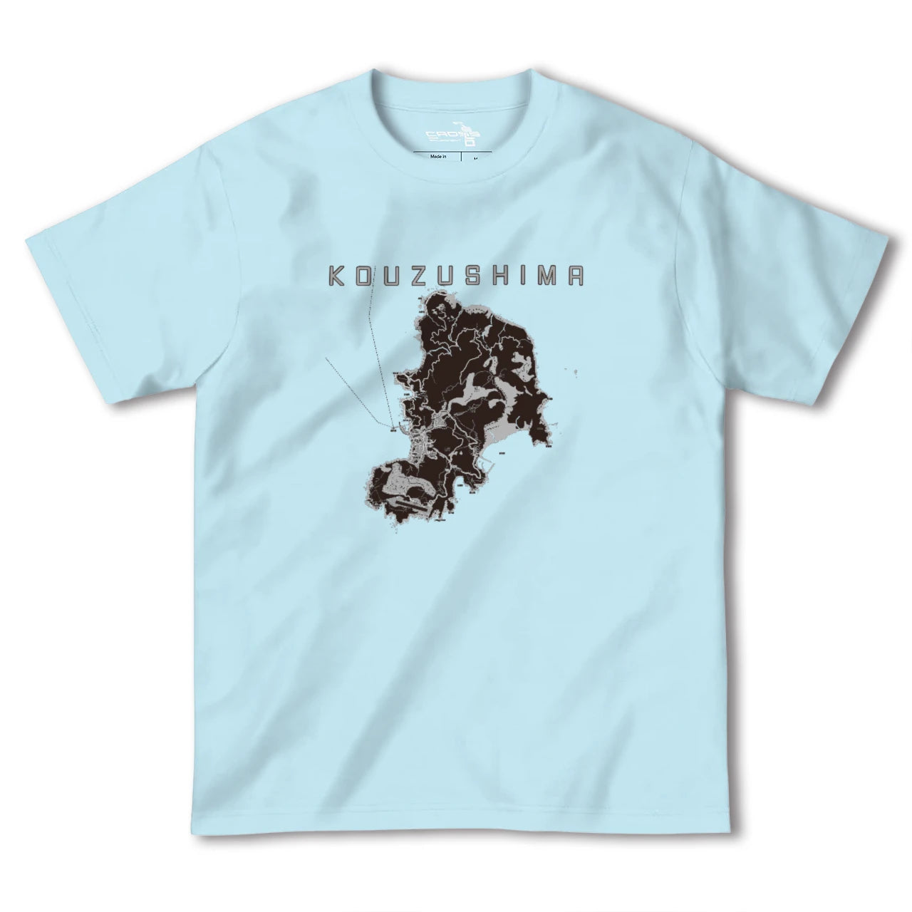 【神津島(東京都)】地図柄ヘビーウェイトTシャツ