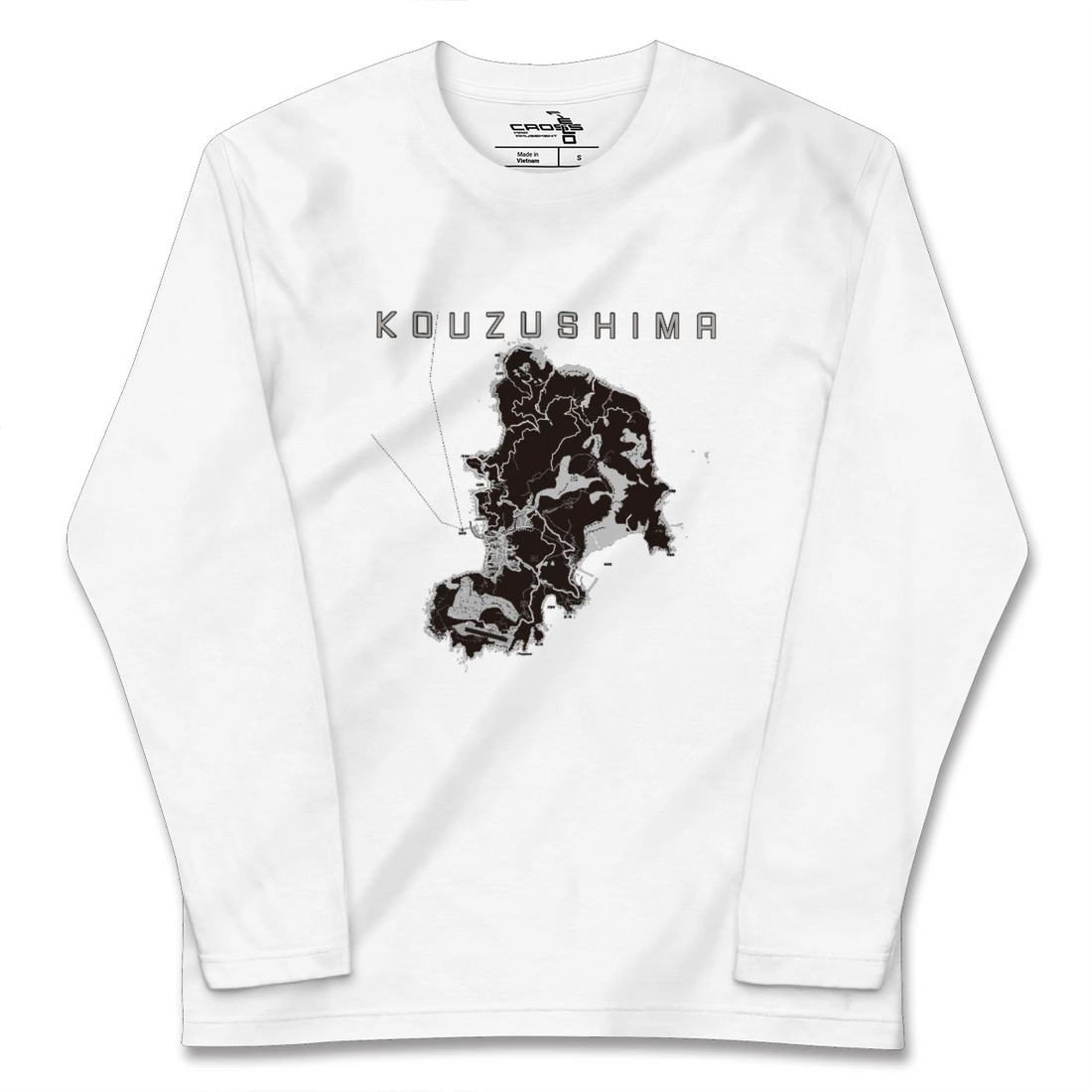 【神津島(東京都)】地図柄ロングスリーブTシャツ