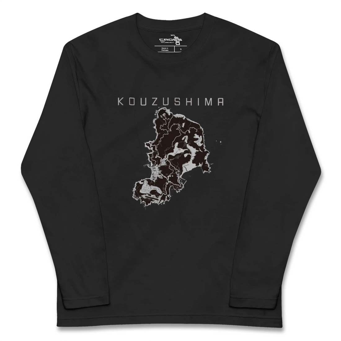 【神津島(東京都)】地図柄ロングスリーブTシャツ
