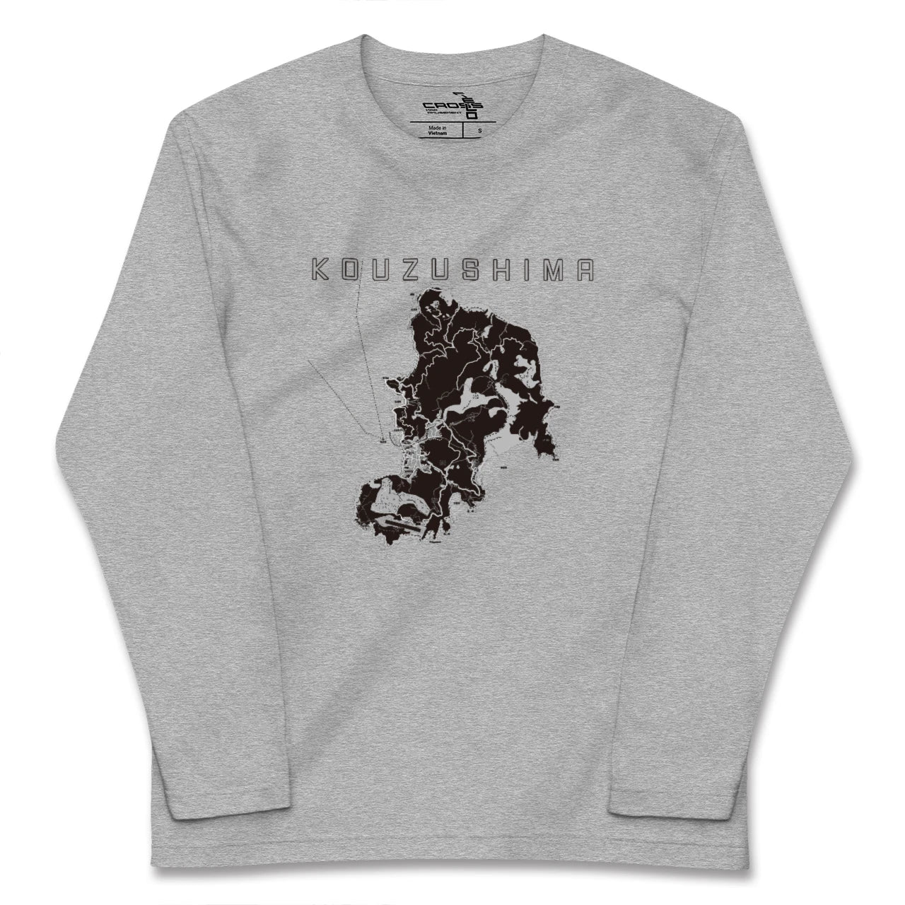 【神津島(東京都)】地図柄ロングスリーブTシャツ