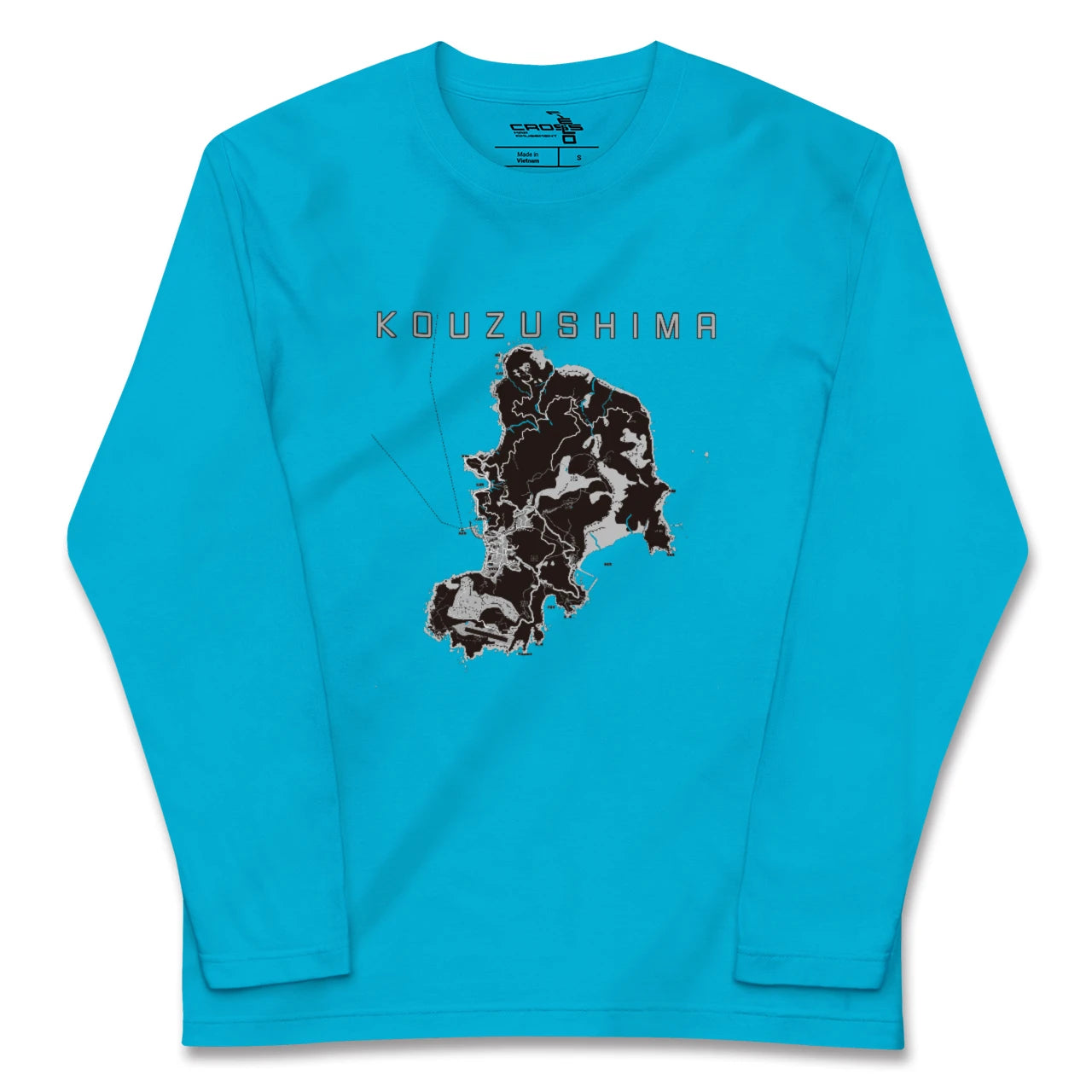 【神津島(東京都)】地図柄ロングスリーブTシャツ