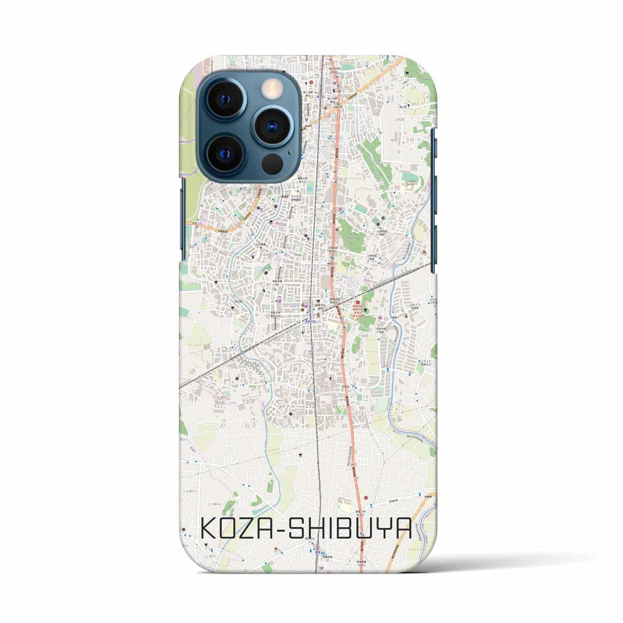 【高座渋谷(神奈川県)】地図柄iPhoneケース(バックカバータイプ)