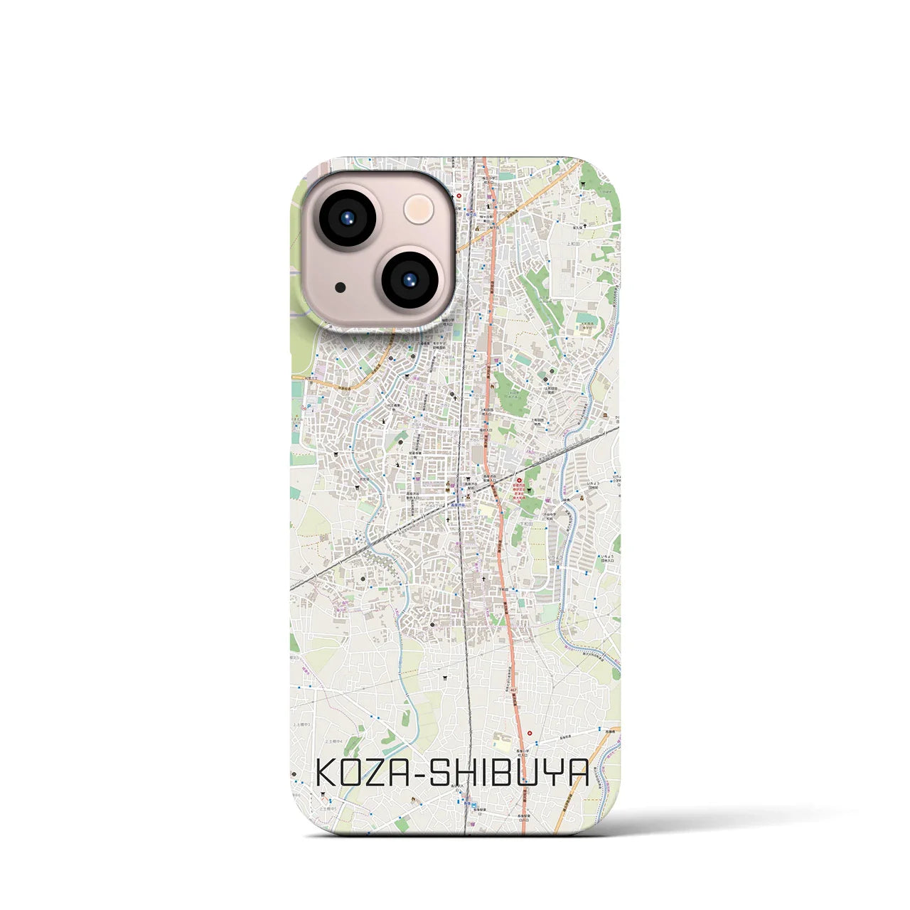【高座渋谷(神奈川県)】地図柄iPhoneケース(バックカバータイプ)