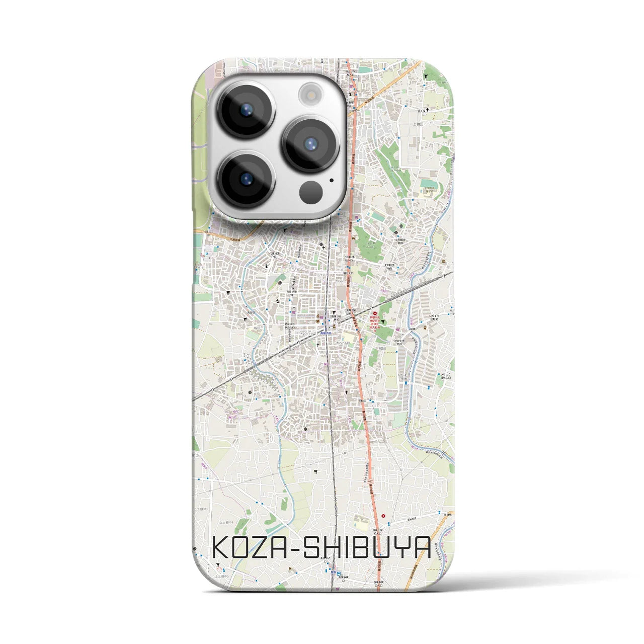 【高座渋谷(神奈川県)】地図柄iPhoneケース(バックカバータイプ)