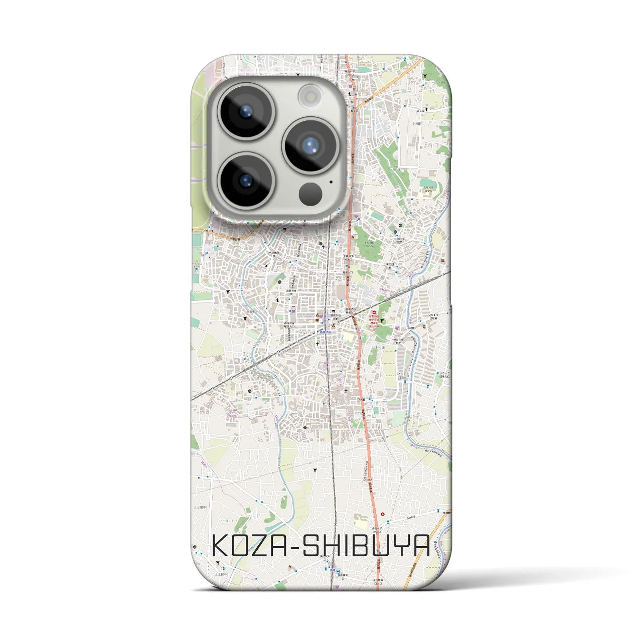 【高座渋谷(神奈川県)】地図柄iPhoneケース(バックカバータイプ)