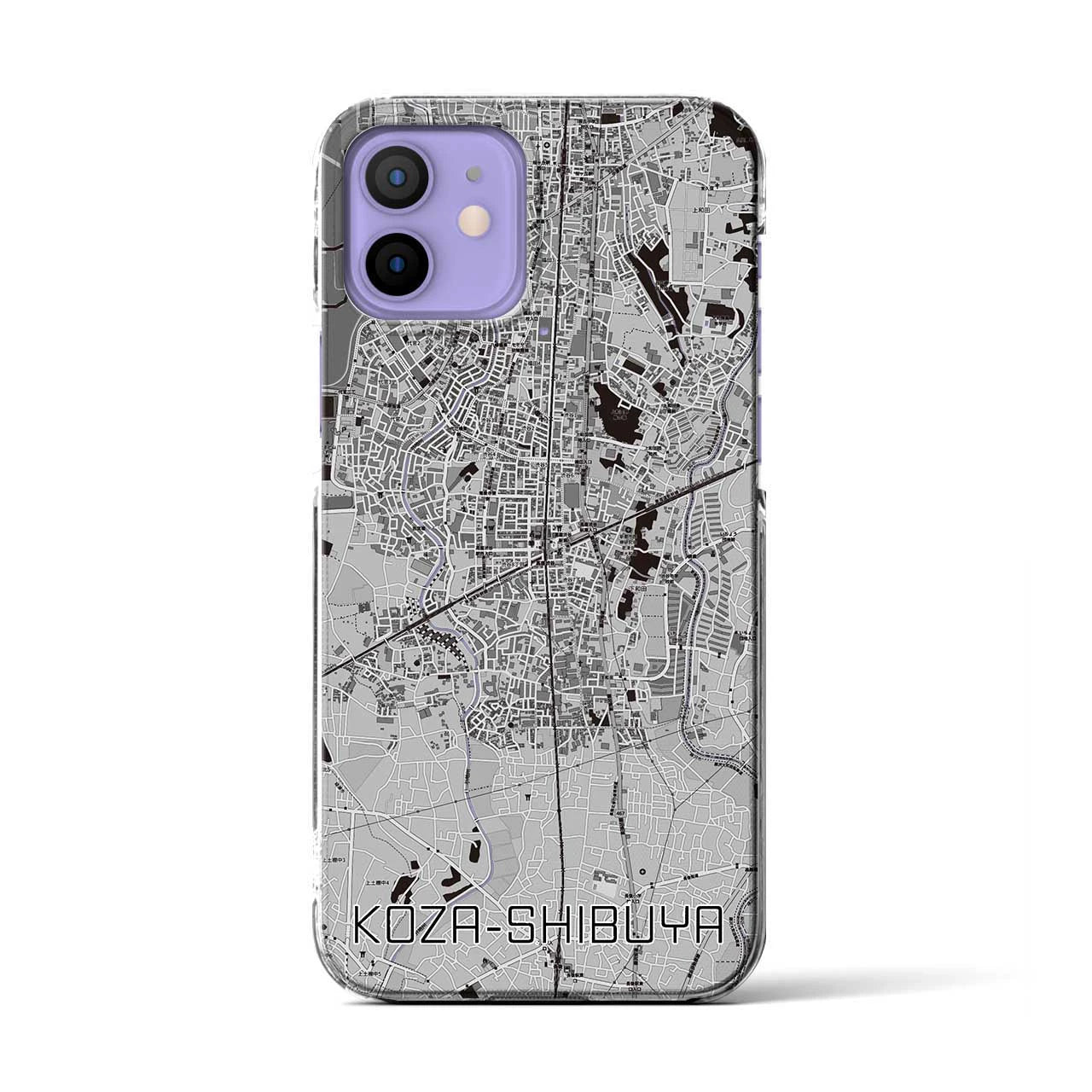 【高座渋谷(神奈川県)】地図柄iPhoneケース(クリアタイプ)