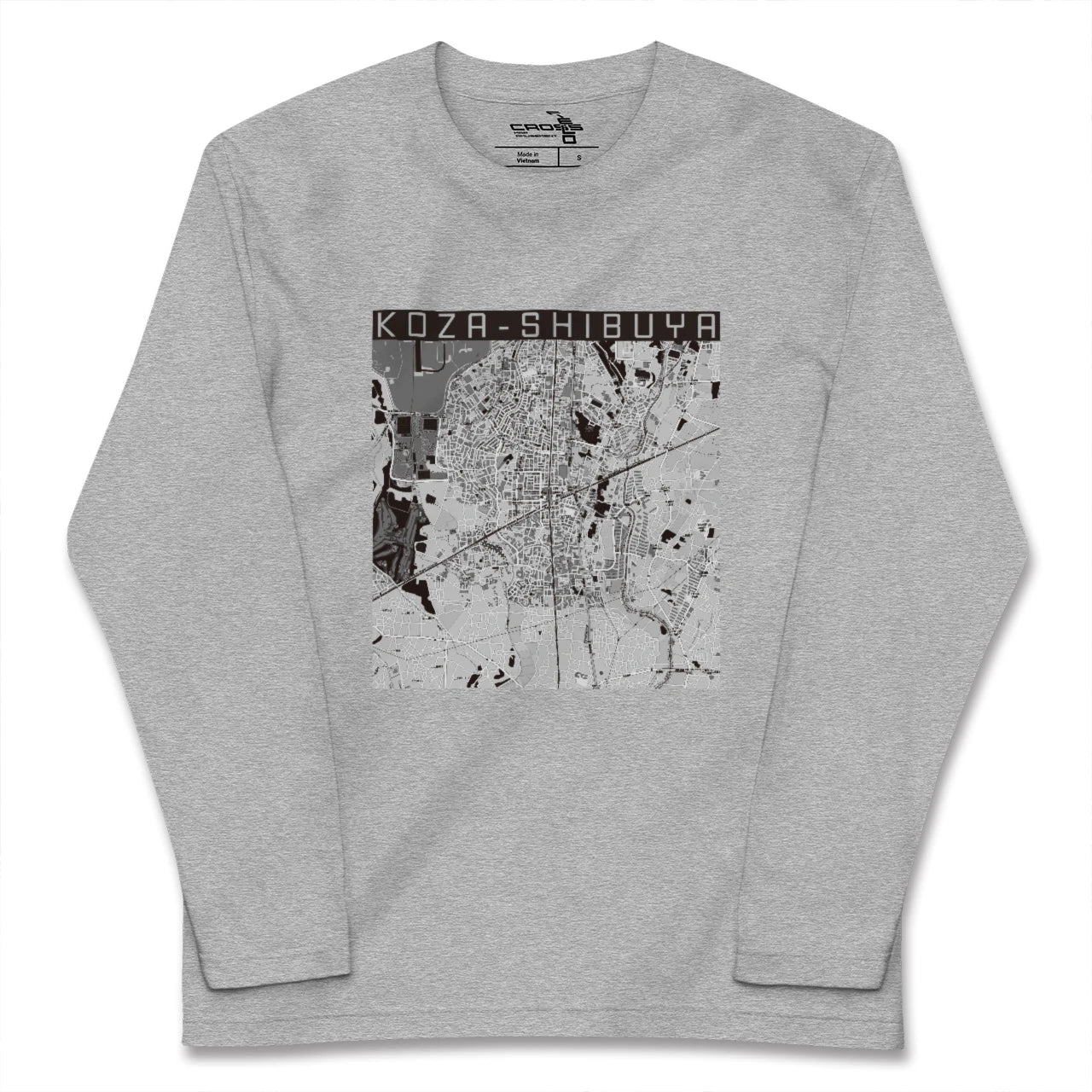 【高座渋谷(神奈川県)】地図柄ロングスリーブTシャツ