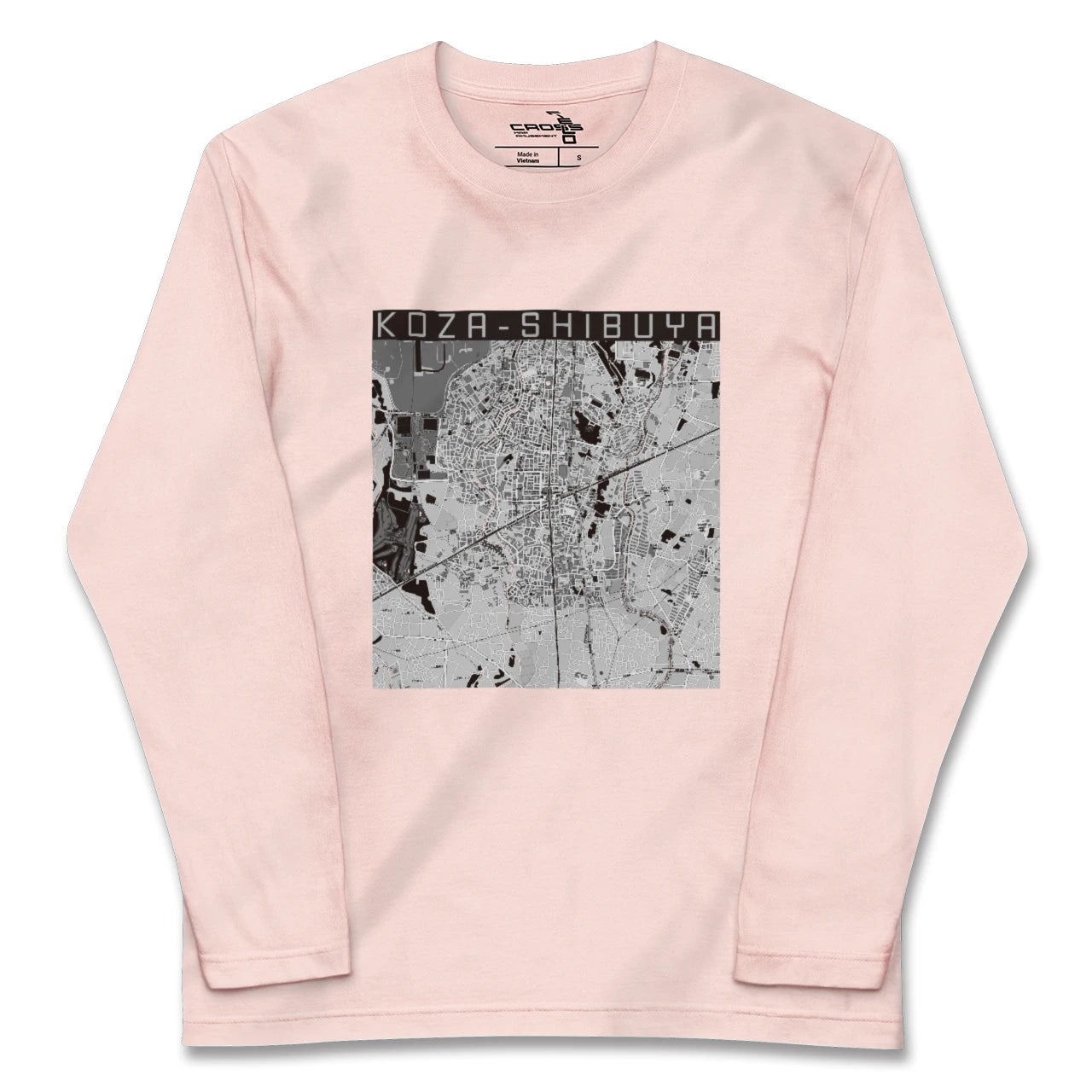 【高座渋谷(神奈川県)】地図柄ロングスリーブTシャツ