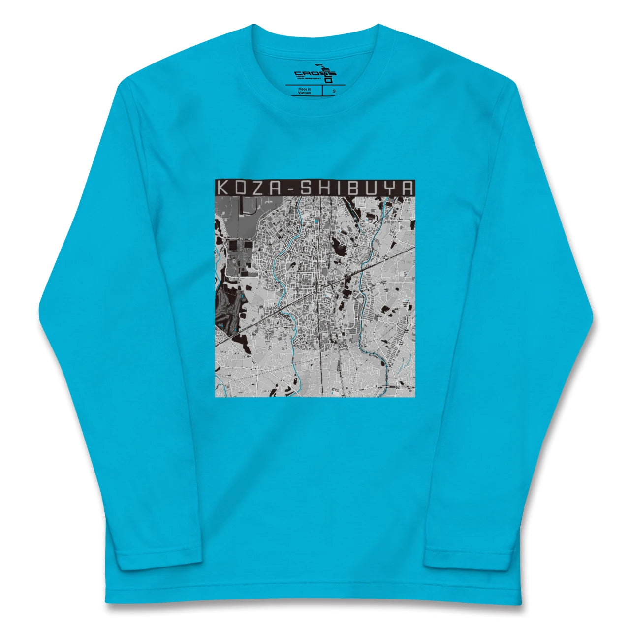 【高座渋谷(神奈川県)】地図柄ロングスリーブTシャツ
