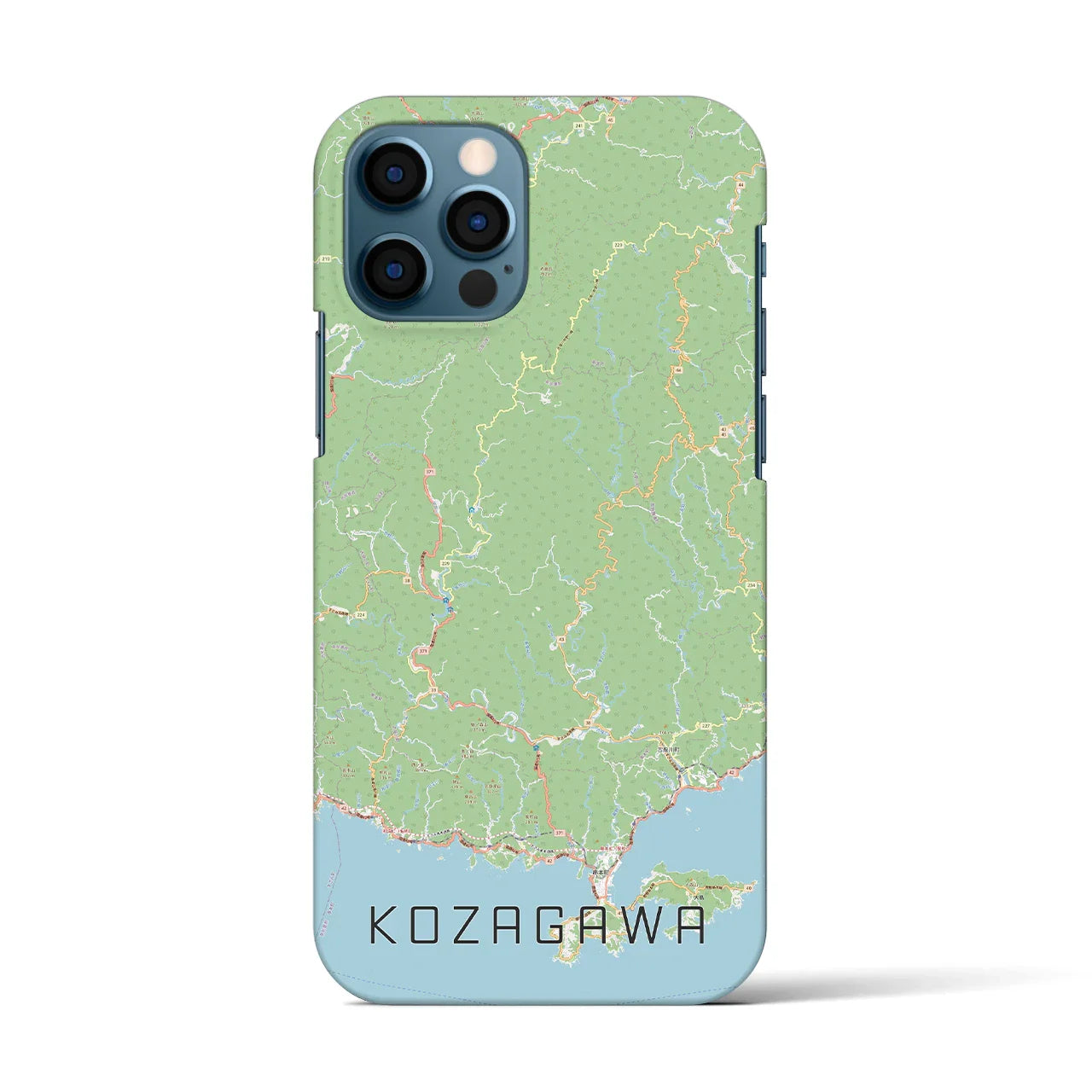 【古座川(和歌山県)】地図柄iPhoneケース(バックカバータイプ)