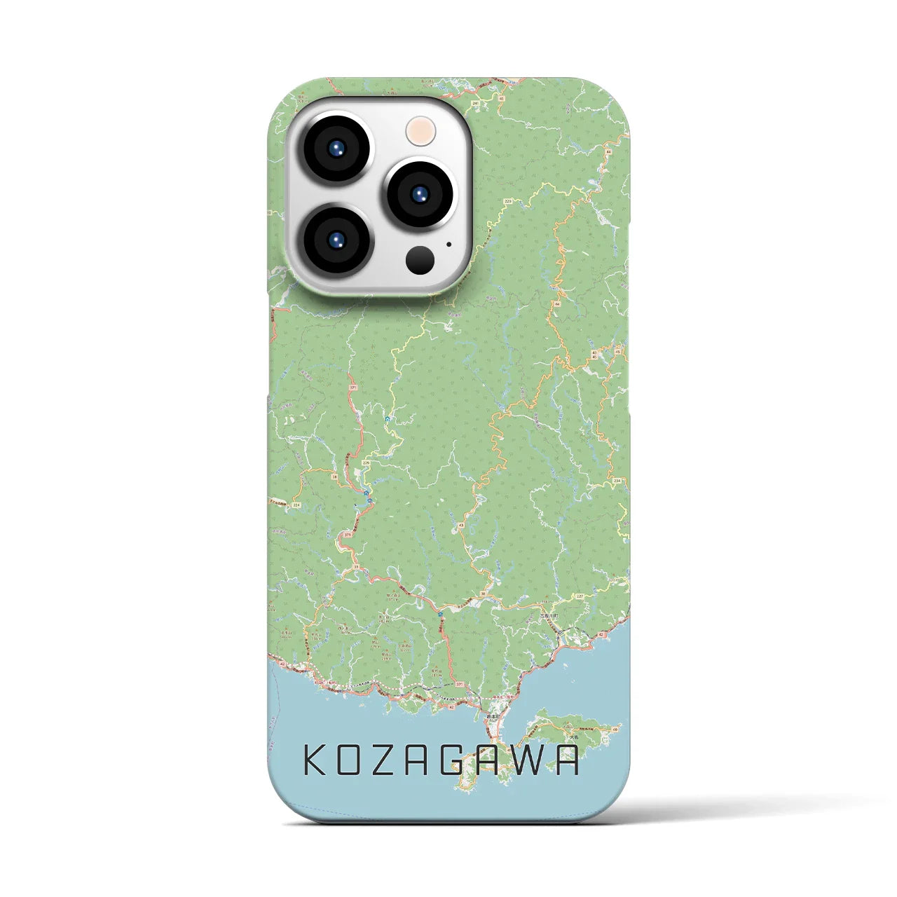【古座川(和歌山県)】地図柄iPhoneケース(バックカバータイプ)