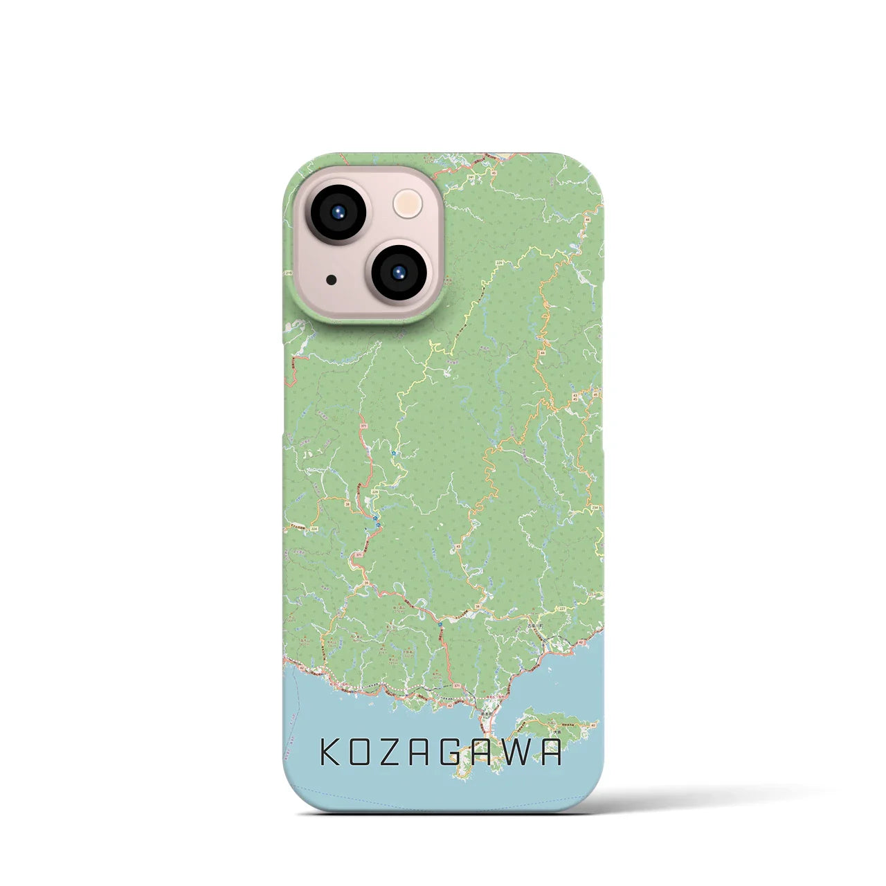 【古座川(和歌山県)】地図柄iPhoneケース(バックカバータイプ)