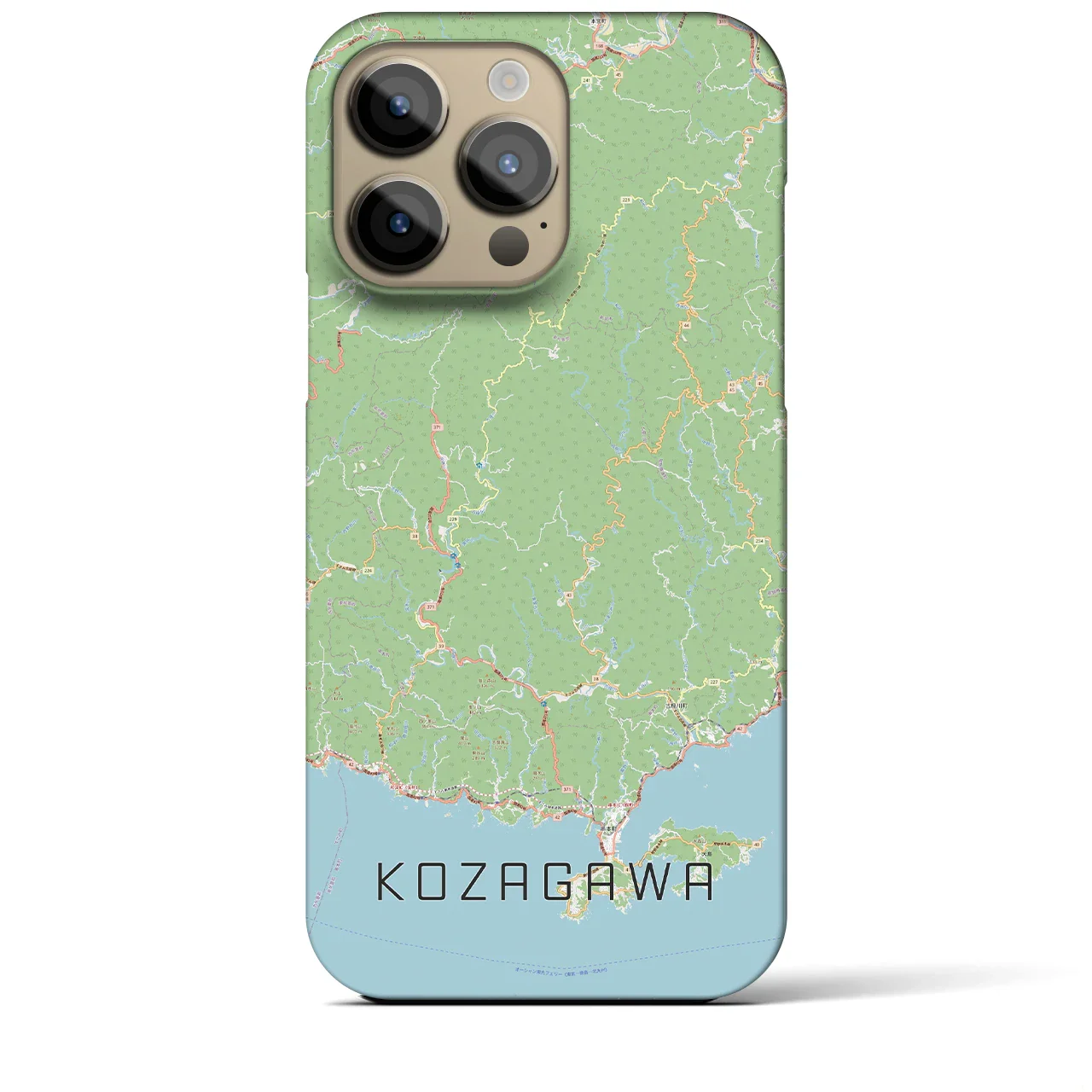 【古座川(和歌山県)】地図柄iPhoneケース(バックカバータイプ)