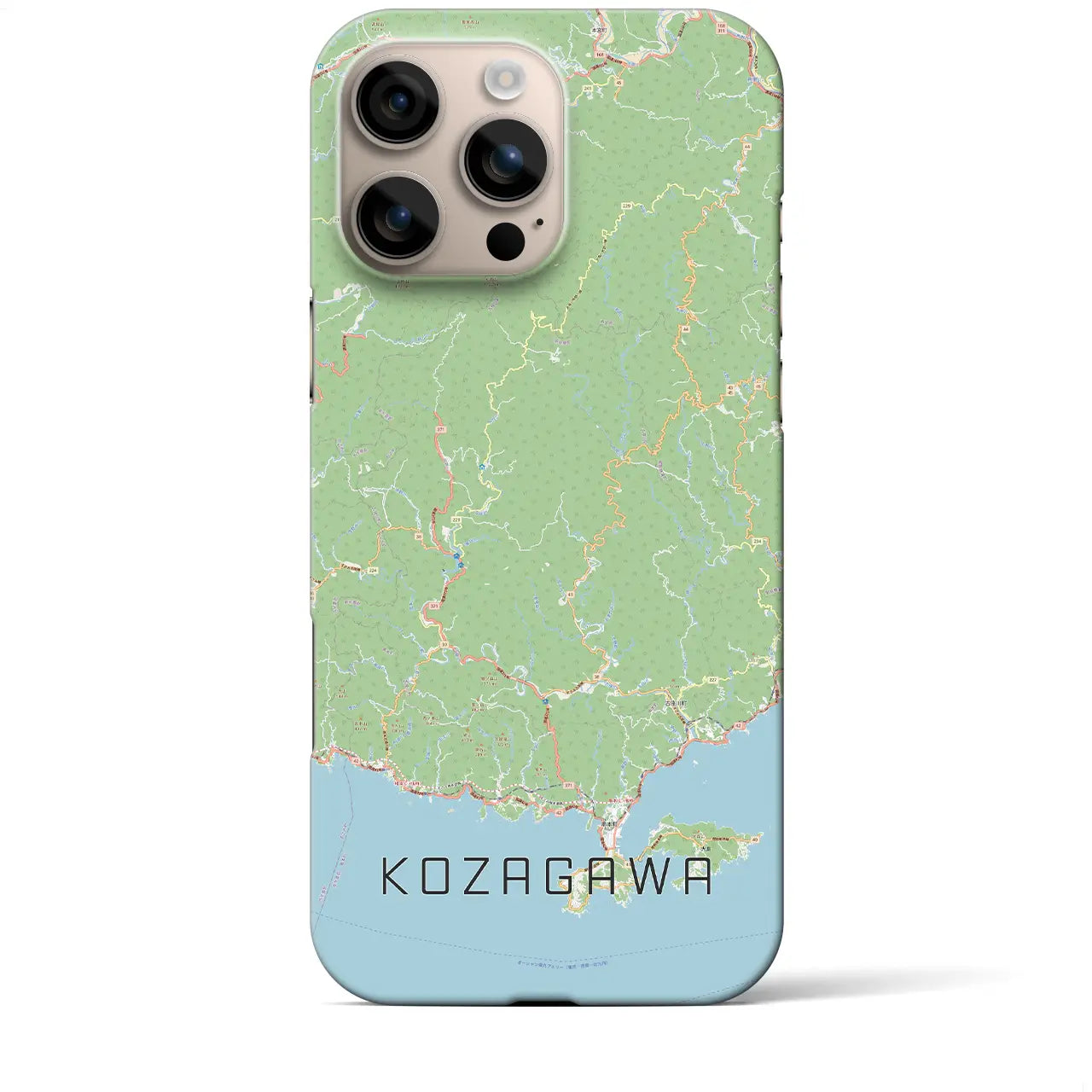 【古座川(和歌山県)】地図柄iPhoneケース(バックカバータイプ)