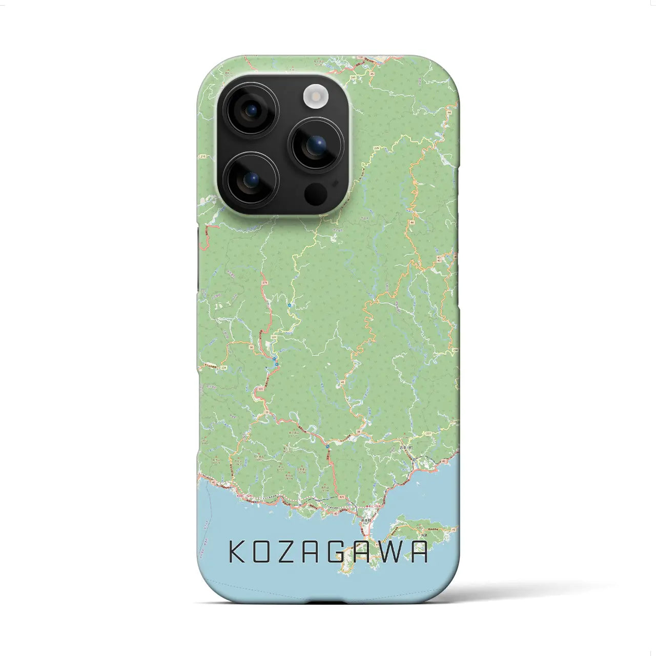 【古座川(和歌山県)】地図柄iPhoneケース(バックカバータイプ)