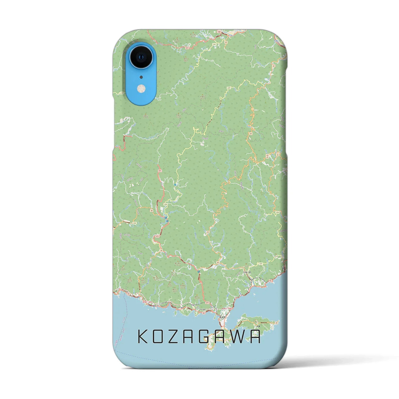 【古座川(和歌山県)】地図柄iPhoneケース(バックカバータイプ)