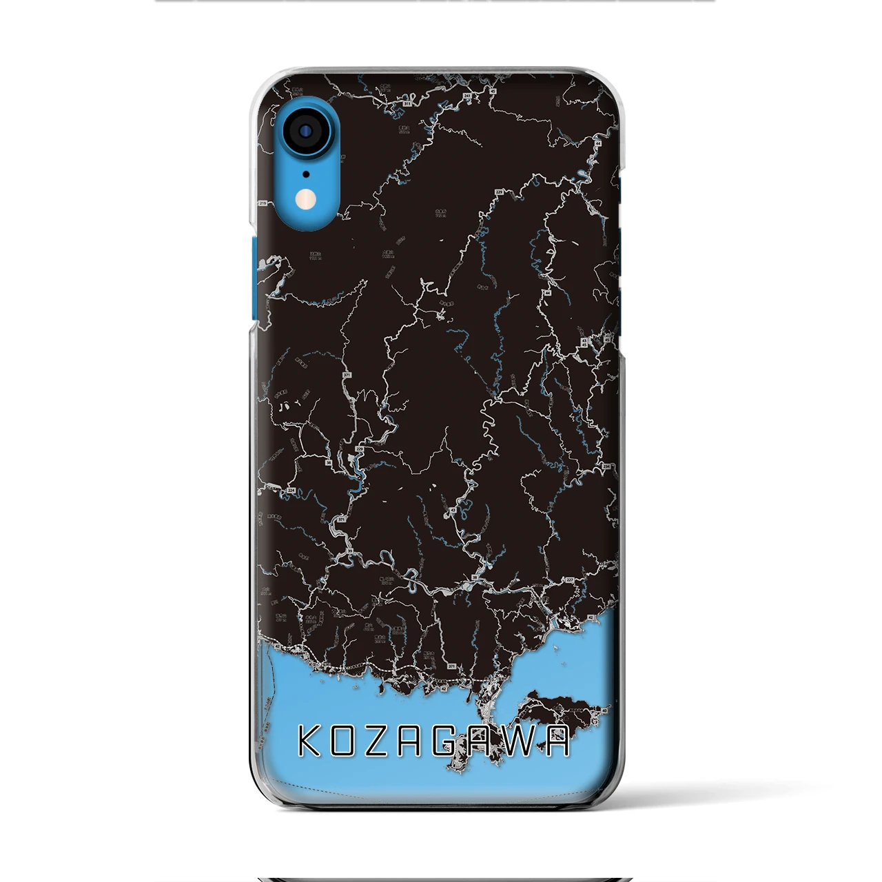 【古座川(和歌山県)】地図柄iPhoneケース(クリアタイプ)