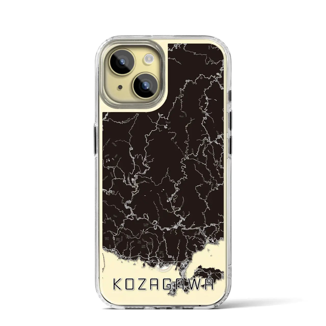 【古座川(和歌山県)】地図柄iPhoneケース(MagSafeタイプ)