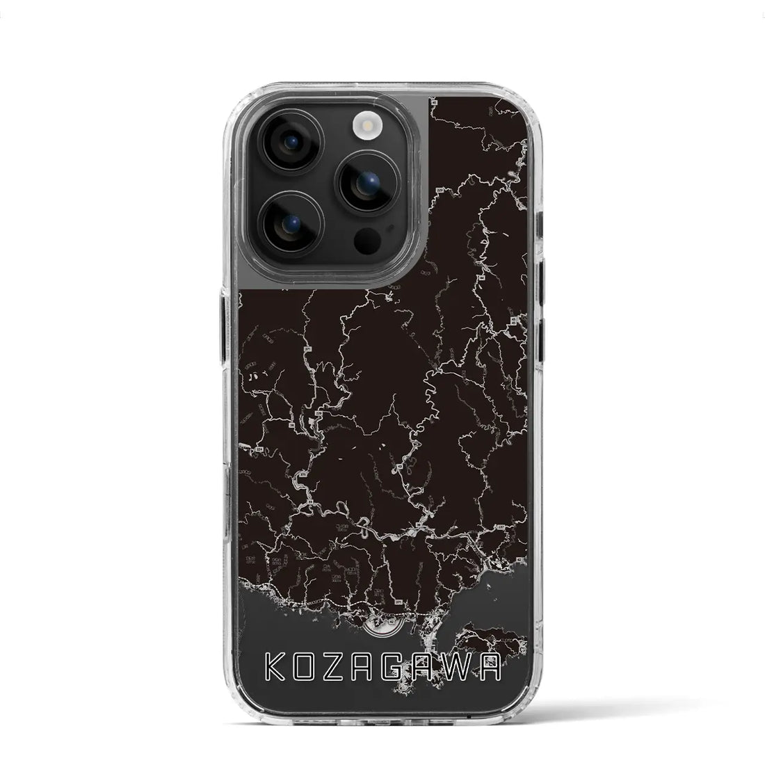 【古座川(和歌山県)】地図柄iPhoneケース(MagSafeタイプ)