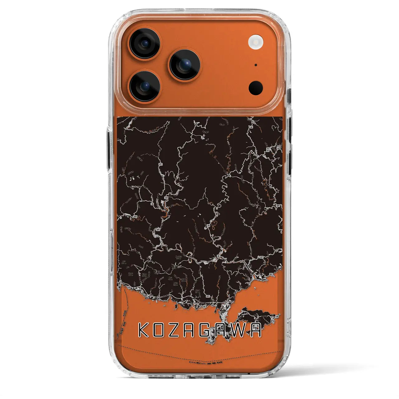 【古座川(和歌山県)】地図柄iPhoneケース(MagSafeタイプ)