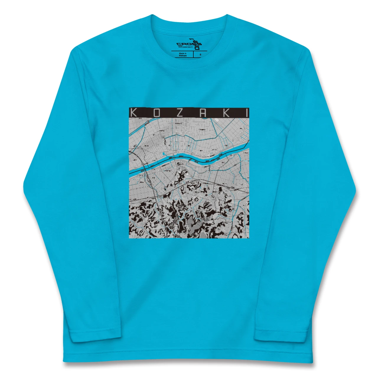 【神崎(千葉県)】地図柄ロングスリーブTシャツ