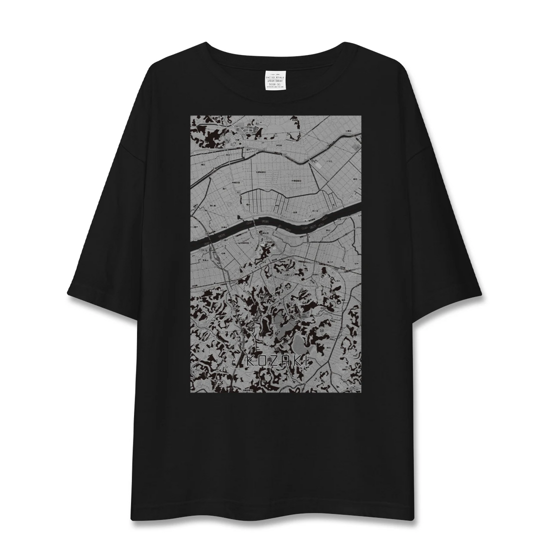 【神崎(千葉県)】地図柄ビッグシルエットTシャツ