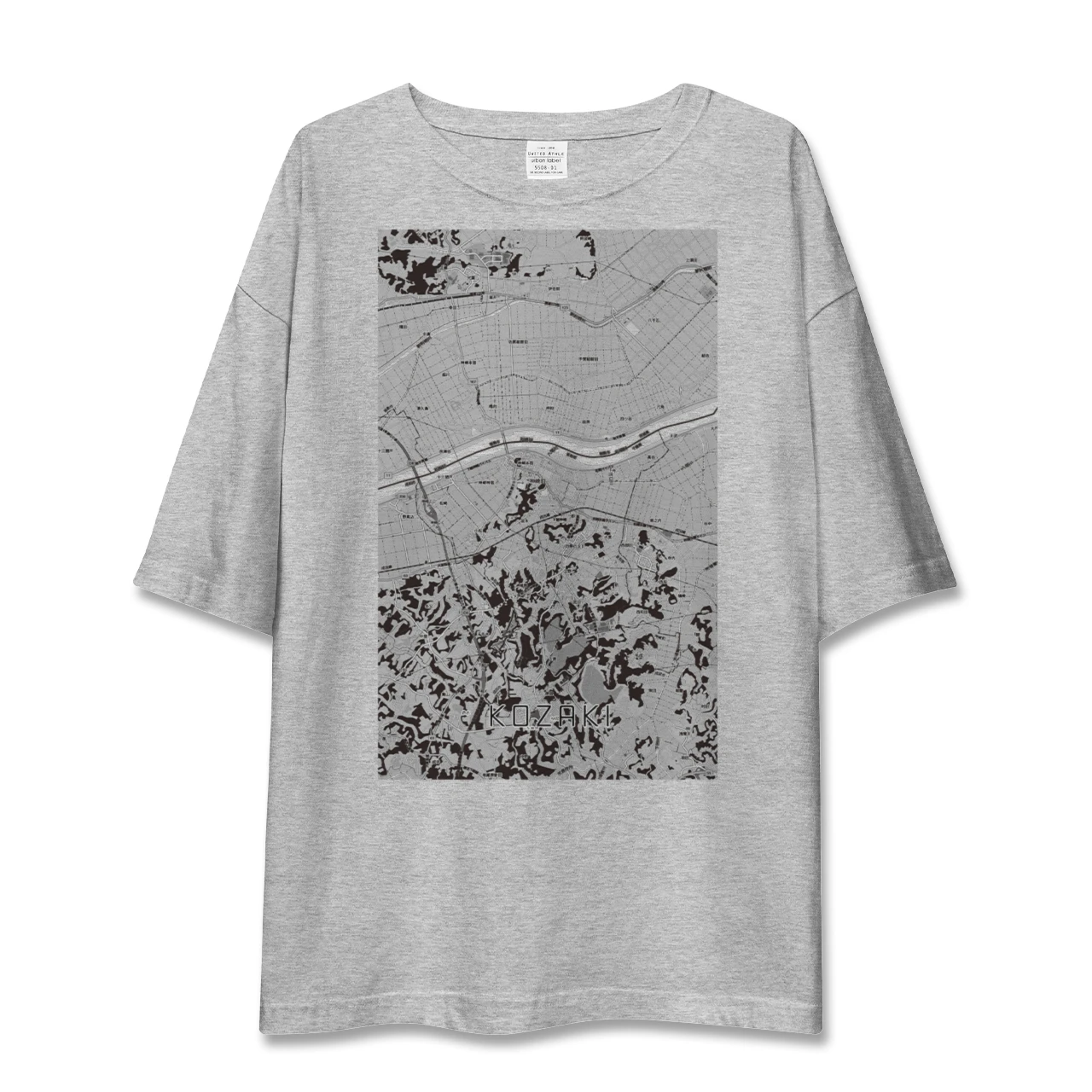 【神崎(千葉県)】地図柄ビッグシルエットTシャツ