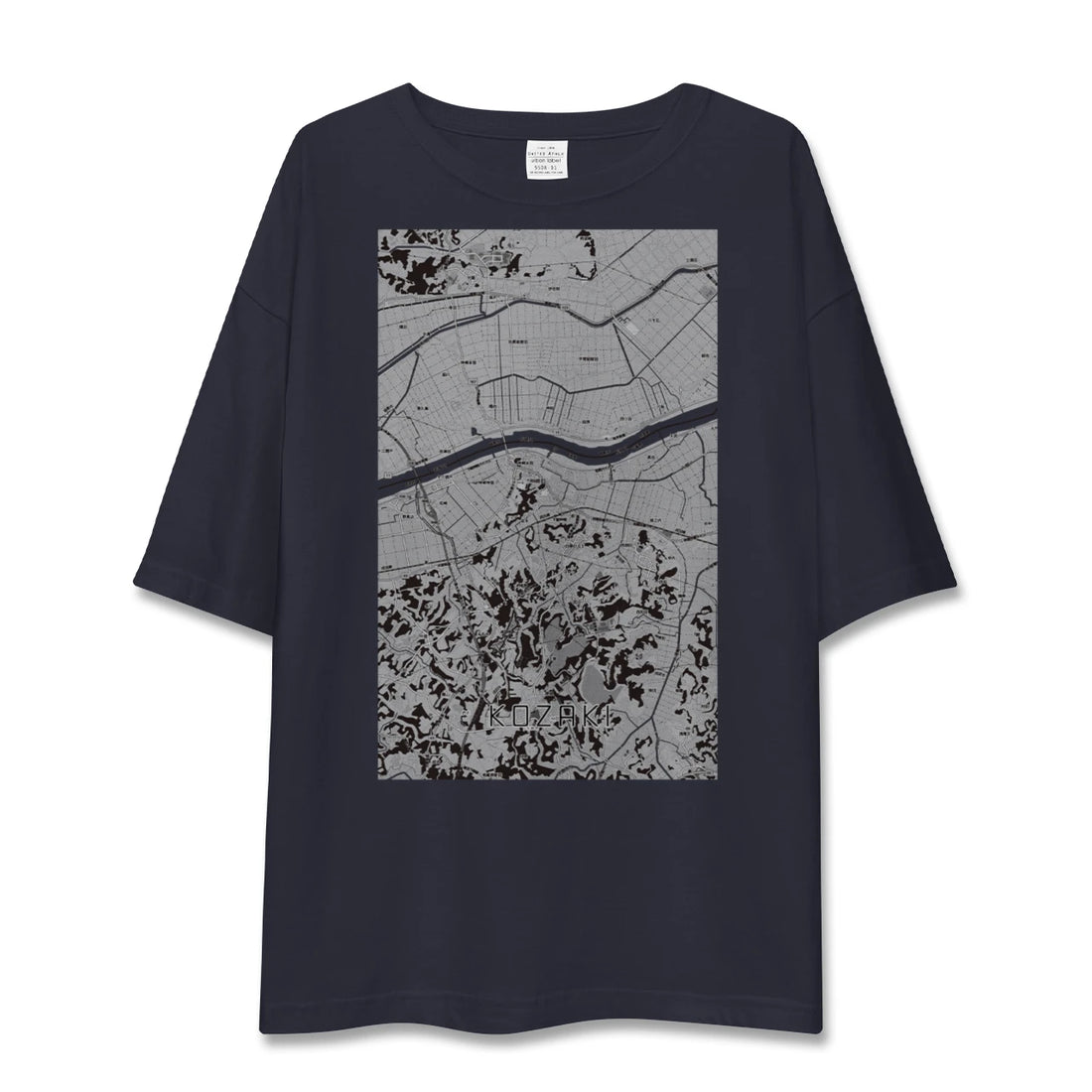 【神崎(千葉県)】地図柄ビッグシルエットTシャツ