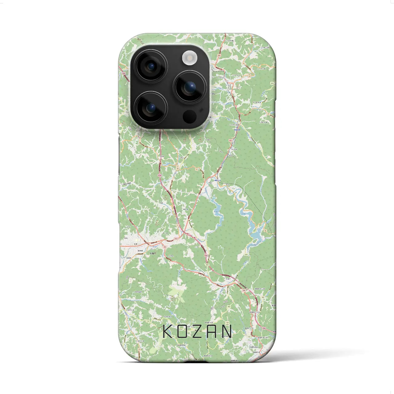 【甲山(広島県)】地図柄iPhoneケース(バックカバータイプ)