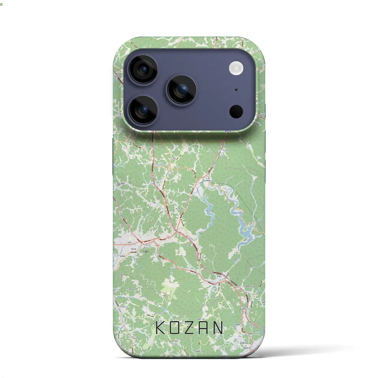 【甲山(広島県)】地図柄iPhoneケース(バックカバータイプ)ナチュラル・iPhone 17 Pro Max 用