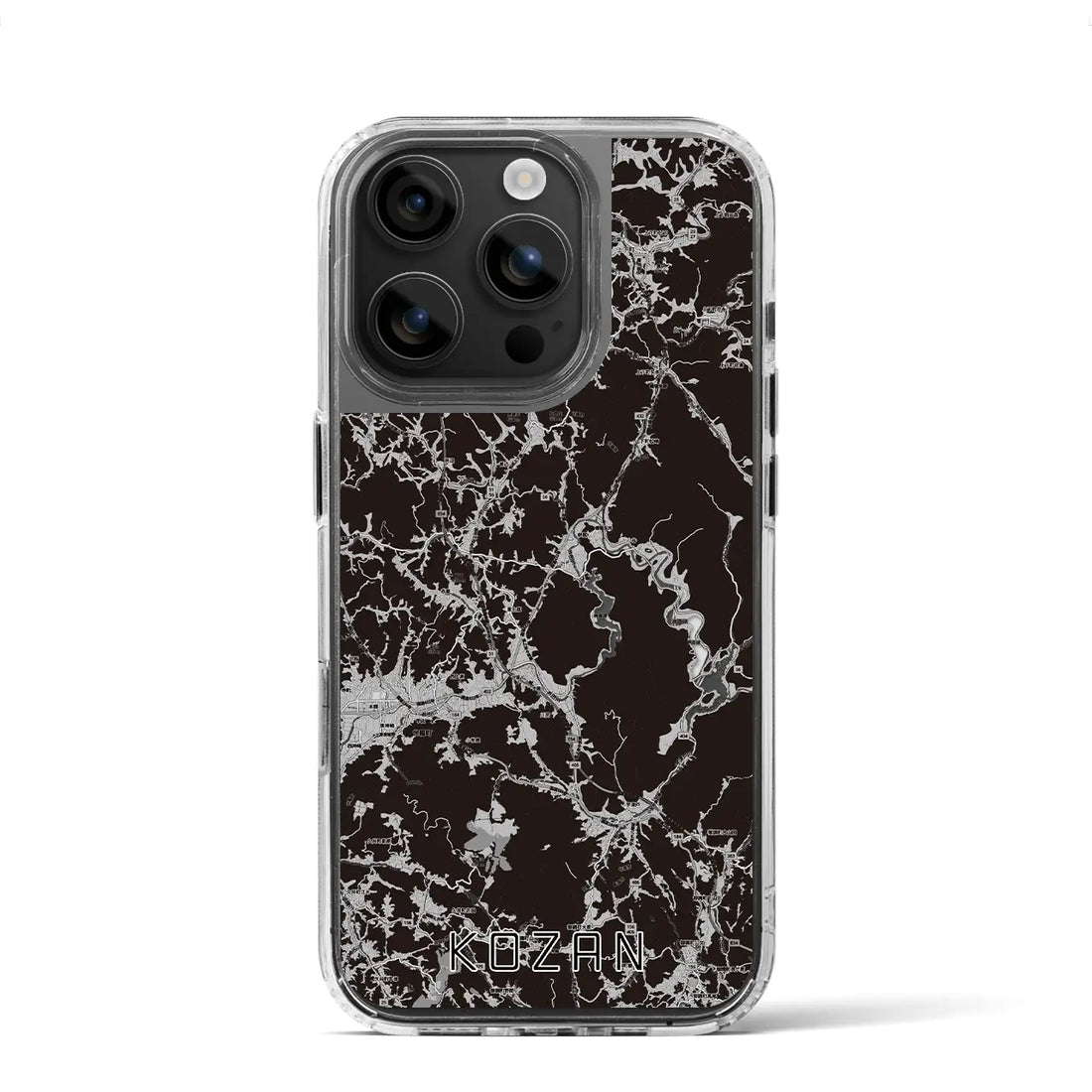 【甲山(広島県)】地図柄iPhoneケース(MagSafeタイプ)