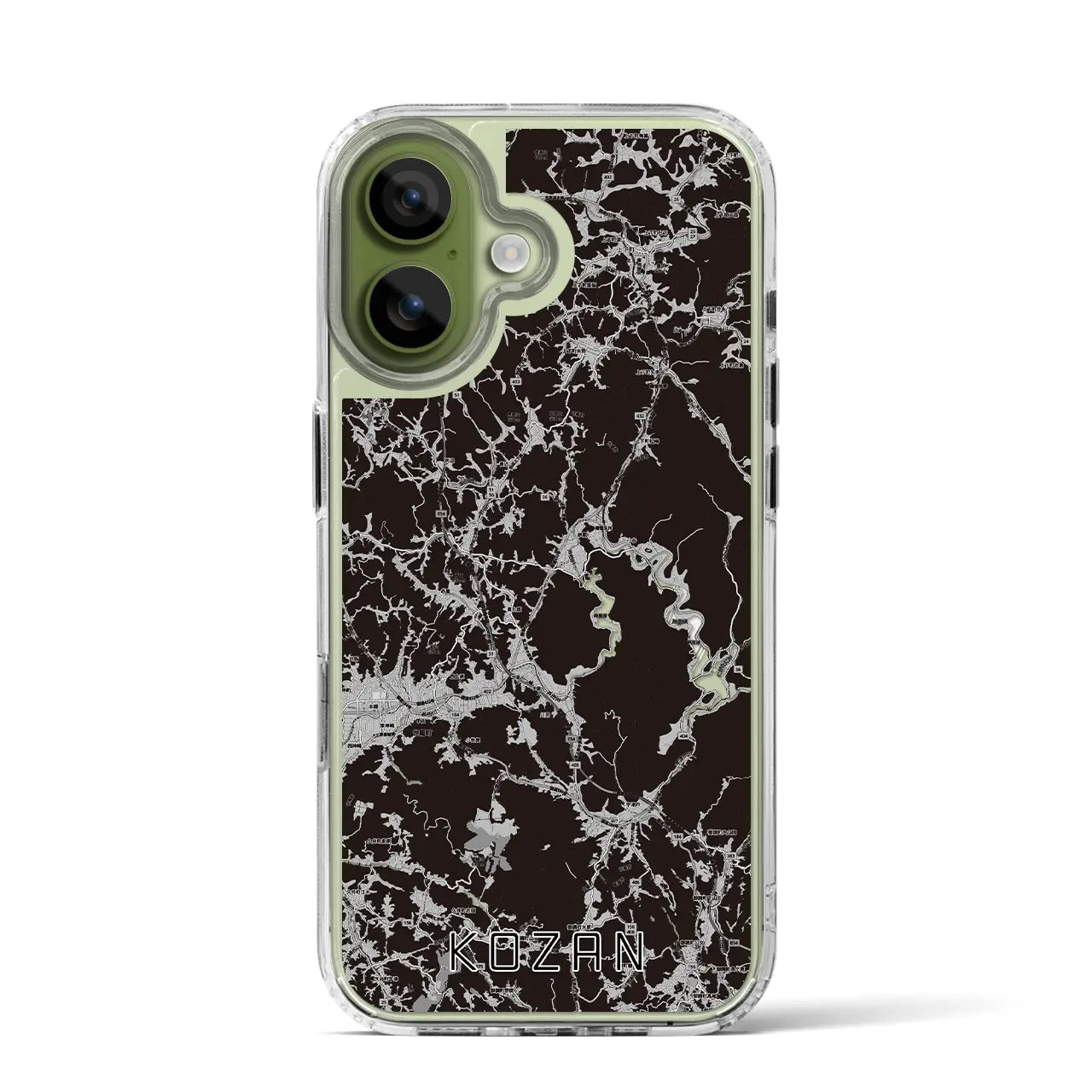 【甲山(広島県)】地図柄iPhoneケース(MagSafeタイプ)