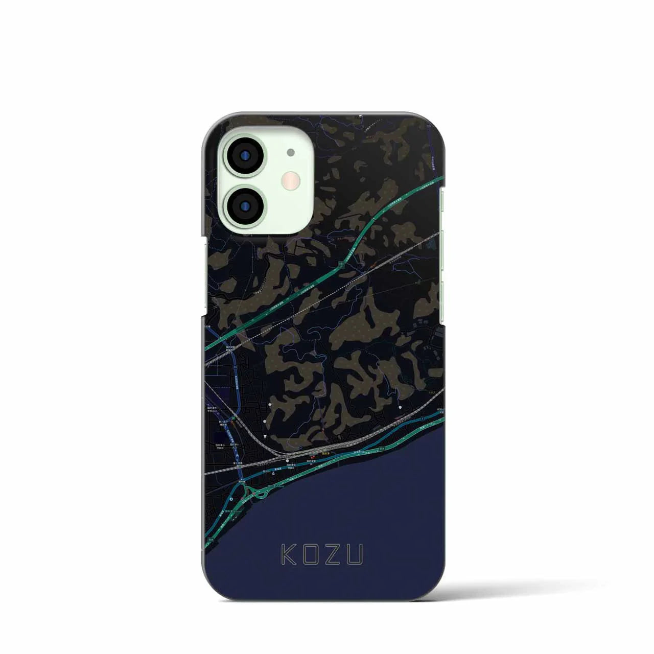 【国府津(神奈川県)】地図柄iPhoneケース(バックカバータイプ)
