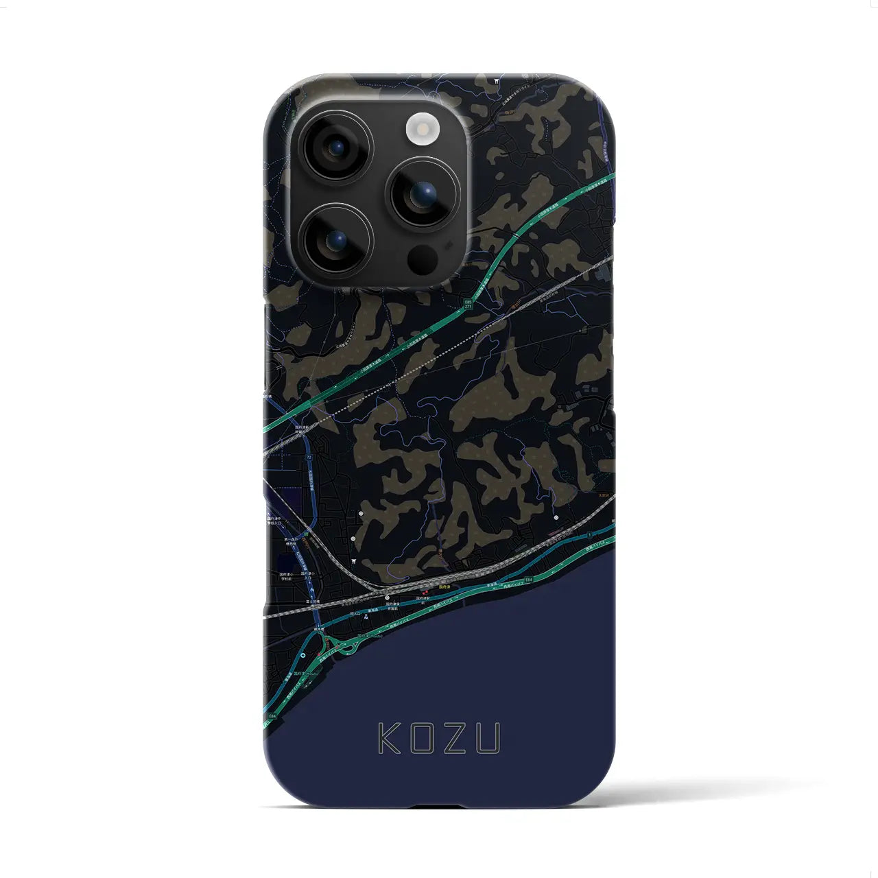 【国府津(神奈川県)】地図柄iPhoneケース(バックカバータイプ)