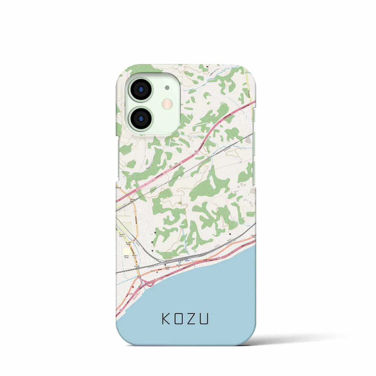【国府津(神奈川県)】地図柄iPhoneケース(バックカバータイプ)