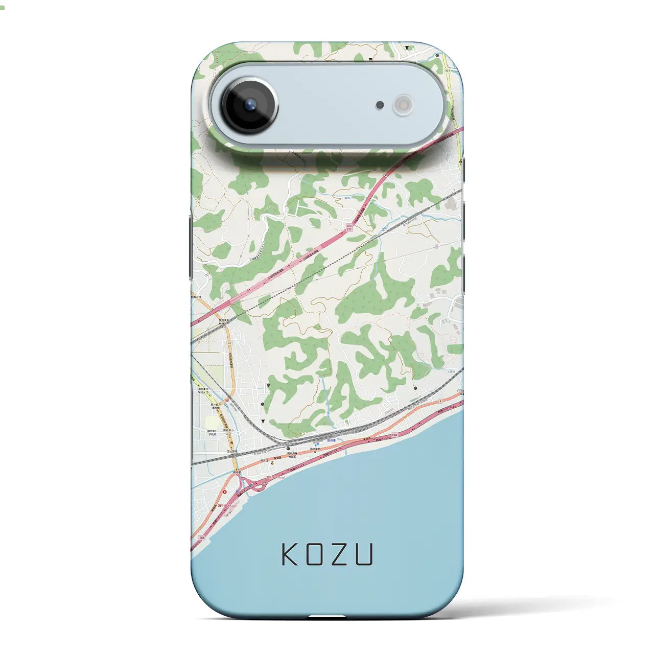 【国府津(神奈川県)】地図柄iPhoneケース(バックカバータイプ)