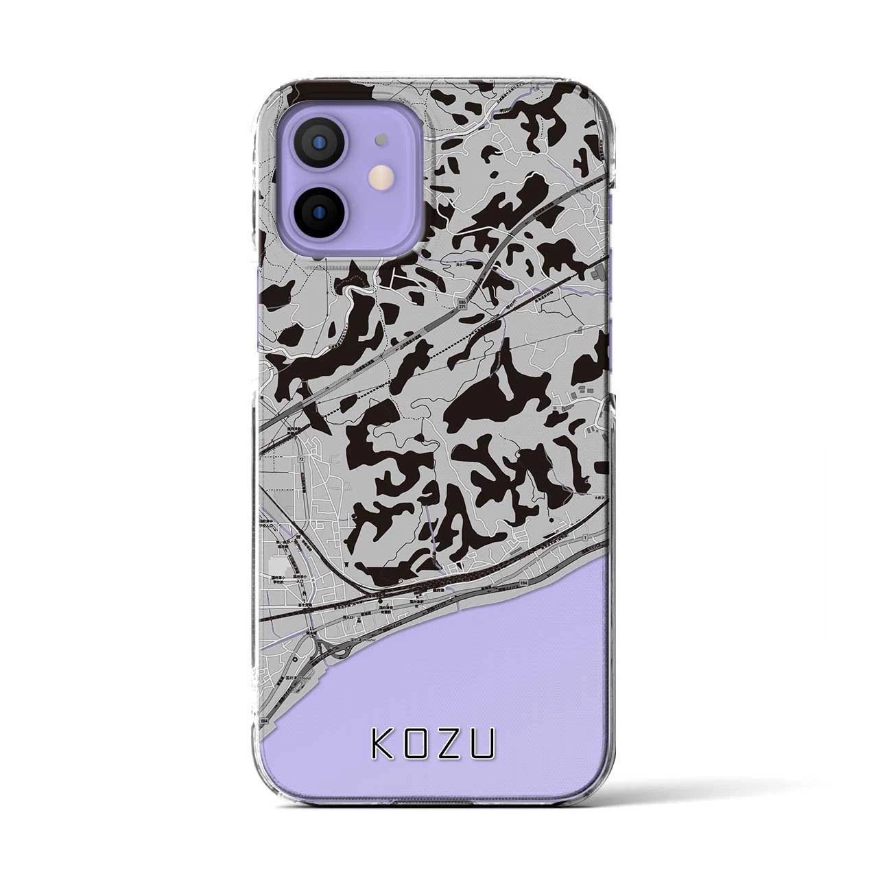 【国府津(神奈川県)】地図柄iPhoneケース(クリアタイプ)